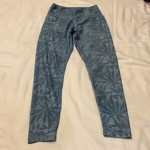 Ptula Blue Patterned Leggings Size- X-Small